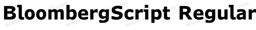 BloombergScript Regular字体转换